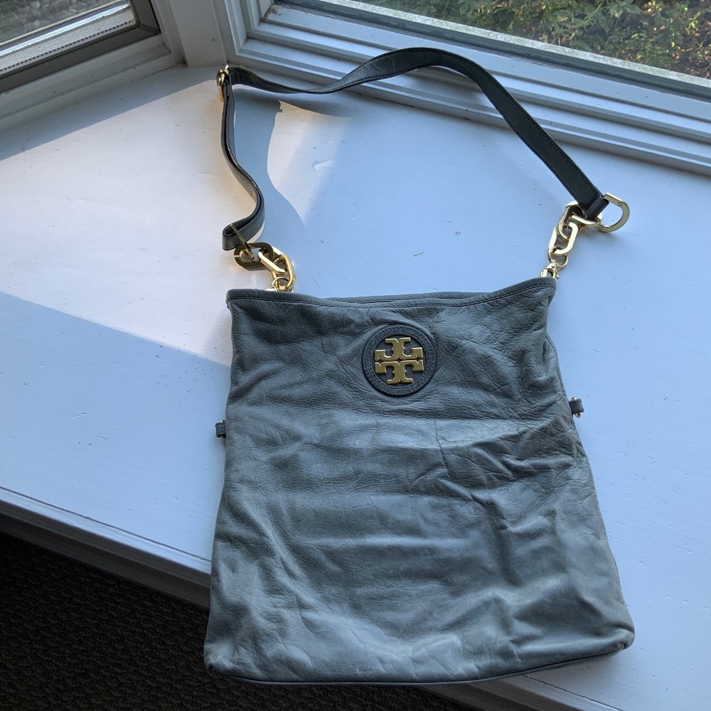 Authentic Tory Burch crossbody or fold over bag